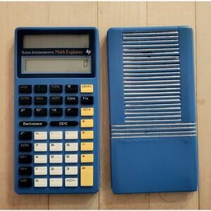 1988 Vintage TI Texas Instruments Math Explorer Calculator w/Cover